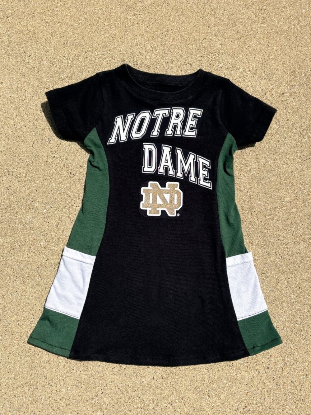 Notre Dame University Fighting Irish Handmade toddler 2t tunic t shirt dress